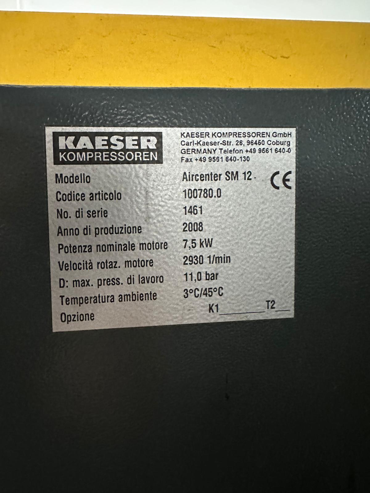 COMPRESSORE KAESER SM12 AIR CENTER